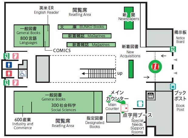 相模原キャンパス1階フロアガイド